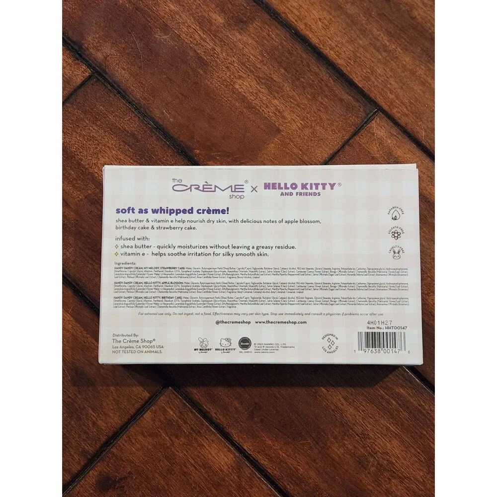 New The Crème Shop X Hello Kitty & Friends Dry Skin Repair Cream Set Limited Ed